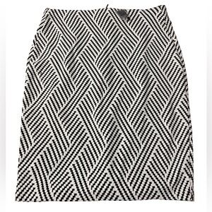 Lane Bryant Black and White A-Line Skirt